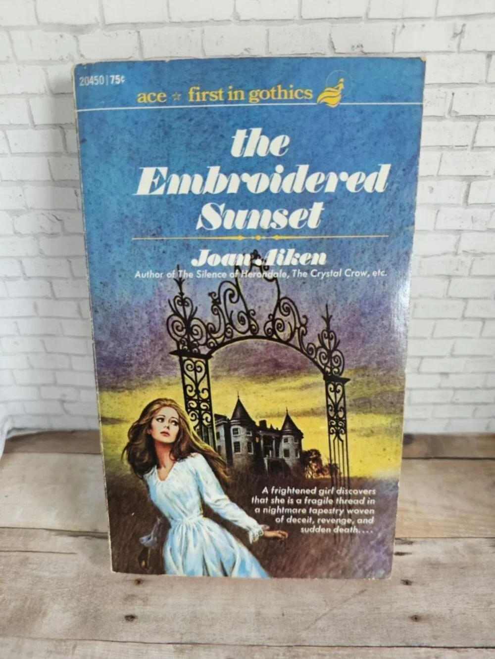 Joan Aiken The Embroidered Sunset Ace Gothic Vintage Paperback 1970